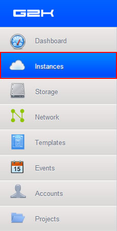 panel cloud server - instances