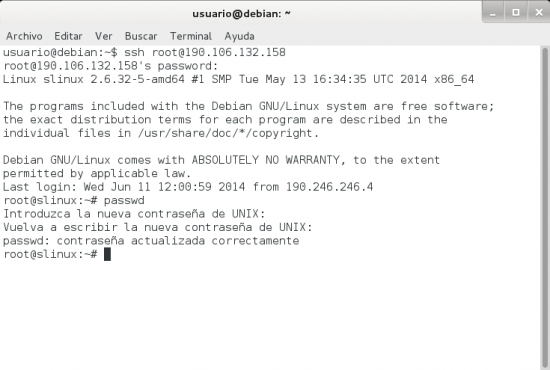 ssh root cloud server